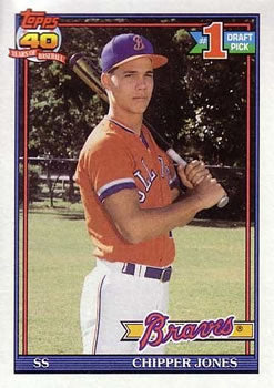 #333 Chipper Jones - Atlanta Braves - 1991 Topps Baseball