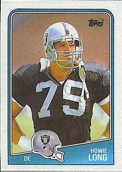 #333 Howie Long - Los Angeles Raiders - 1988 Topps Football