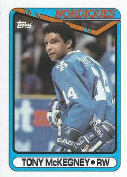 #333 Tony McKegney - Quebec Nordiques - 1990-91 Topps Hockey