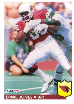 #333 Ernie Jones - Phoenix Cardinals - 1992 Fleer Football