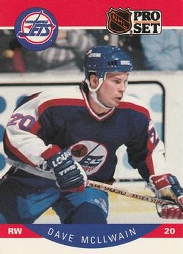 #333 Dave McLlwain - Winnipeg Jets - 1990-91 Pro Set Hockey