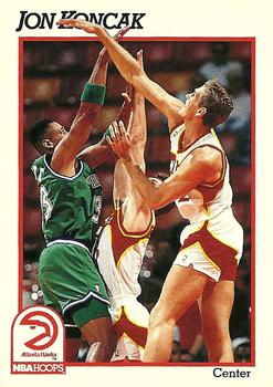 #333 Jon Koncak - Atlanta Hawks - 1991-92 Hoops Basketball