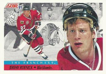 #334 Jeremy Roenick- Chicago Blackhawks - 1991-92 Score Canadian Hockey