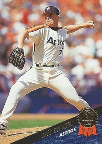 #334 Greg Swindell - Houston Astros - 1993 Leaf Baseball