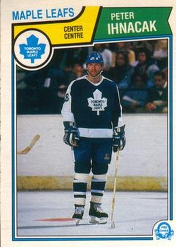 #334 Peter Ihnacak - Toronto Maple Leafs - 1983-84 O-Pee-Chee Hockey