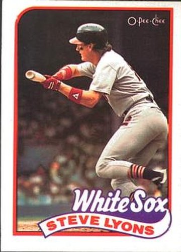 #334 Steve Lyons - Chicago White Sox - 1989 O-Pee-Chee Baseball