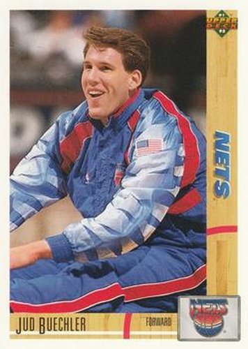 #334 Jud Buechler - New Jersey Nets - 1991-92 Upper Deck Basketball