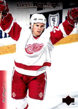 #334 Greg Johnson - Detroit Red Wings - 1995-96 Upper Deck Hockey