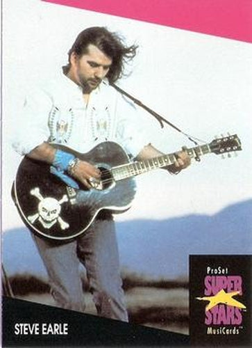 #334 Steve Earle - 1991 Pro Set SuperStars MusiCards