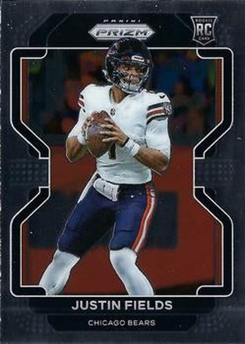 #334 Justin Fields - Chicago Bears - 2021 Panini Prizm Football