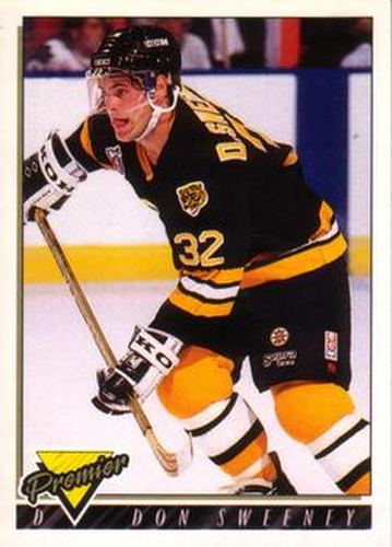 #334 Don Sweeney - Boston Bruins - 1993-94 O-Pee-Chee Premier Hockey