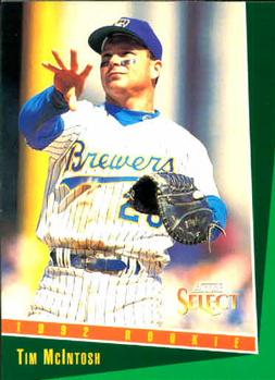 #334 Tim McIntosh - Milwaukee Brewers - 1993 Select Baseball