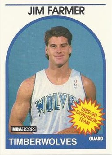 #334 Jim Farmer - Minnesota Timberwolves - 1989-90 Hoops Basketball