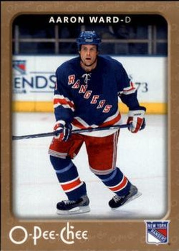 #334 Aaron Ward - New York Rangers - 2006-07 O-Pee-Chee Hockey