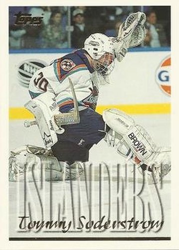 #334 Tommy Soderstrom - New York Islanders - 1995-96 Topps Hockey