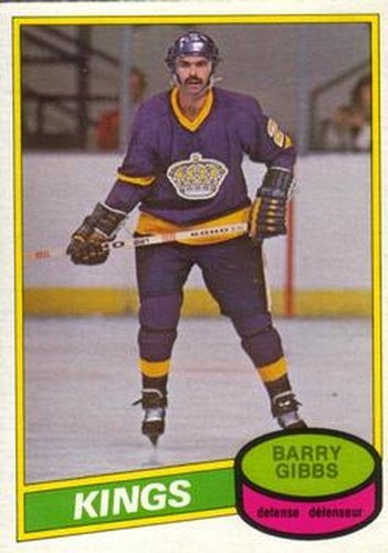 #334 Barry Gibbs - Los Angeles Kings - 1980-81 O-Pee-Chee Hockey