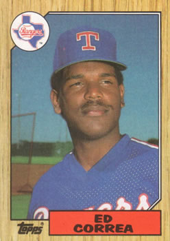 #334 Ed Correa - Texas Rangers - 1987 Topps Baseball