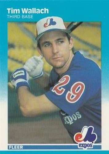 #334 Tim Wallach - Montreal Expos - 1987 Fleer Baseball