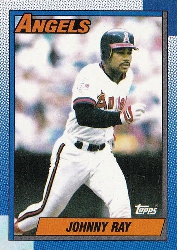 #334 Johnny Ray - California Angels - 1990 Topps Baseball