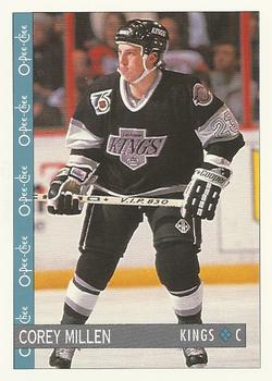 #334 Corey Millen - Los Angeles Kings - 1992-93 O-Pee-Chee Hockey