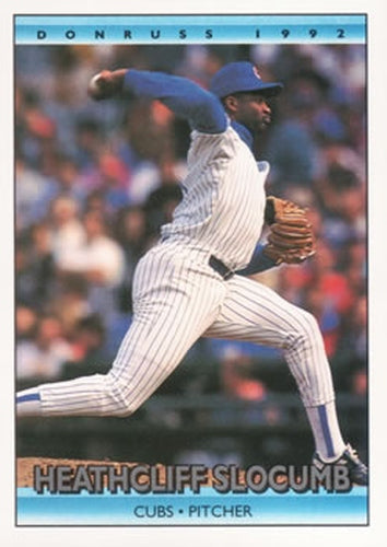 #334 Heathcliff Slocumb - Chicago Cubs - 1992 Donruss Baseball