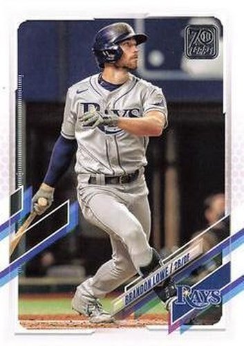 #334 Brandon Lowe - Tampa Bay Rays - 2021 Topps Baseball