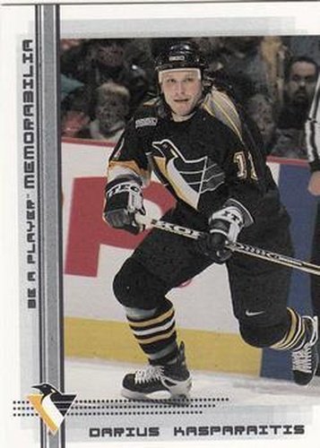 #334 Darius Kasparaitis - Pittsburgh Penguins - 2000-01 Be a Player Memorabilia Hockey