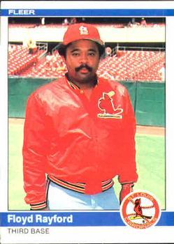 #334 Floyd Rayford - St. Louis Cardinals - 1984 Fleer Baseball