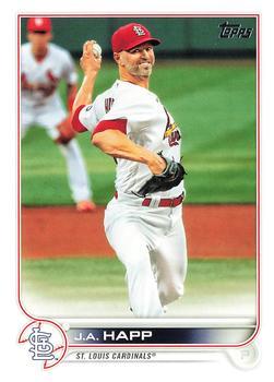 #334 J.A. Happ - St. Louis Cardinals - 2022 Topps Baseball