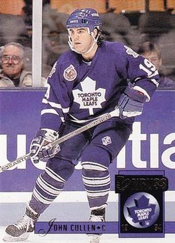 #334 John Cullen - Toronto Maple Leafs - 1993-94 Donruss Hockey