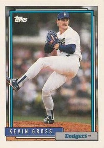 #334 Kevin Gross - Los Angeles Dodgers - 1992 Topps Baseball