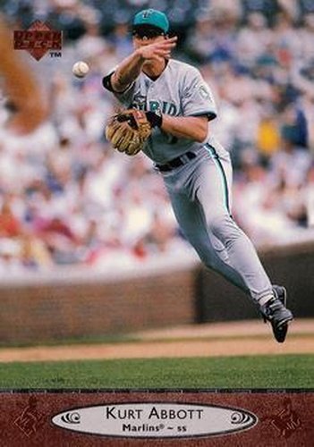 #334 Kurt Abbott - Florida Marlins - 1996 Upper Deck Baseball