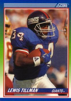 #334 Lewis Tillman - New York Giants - 1990 Score Football