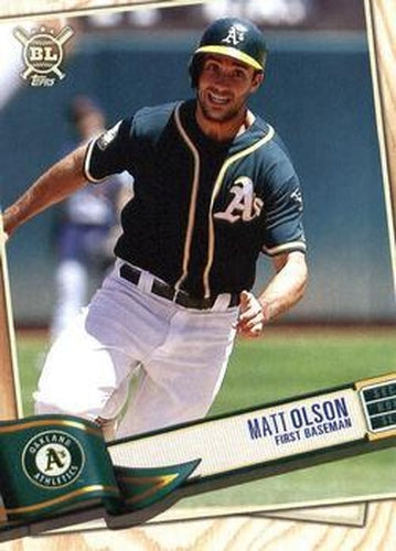 #334 Matt Olson - Oakland Athletics - 2019 Topps Big League Baseball