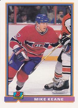#334 Mike Keane - Montreal Canadiens - 1991-92 Bowman Hockey