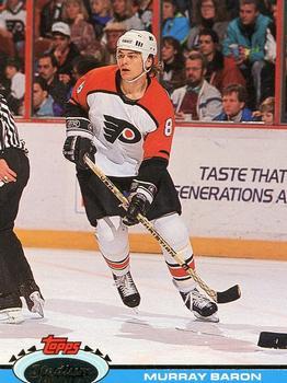 #334 Murray Baron - Philadelphia Flyers - 1991-92 Stadium Club Hockey