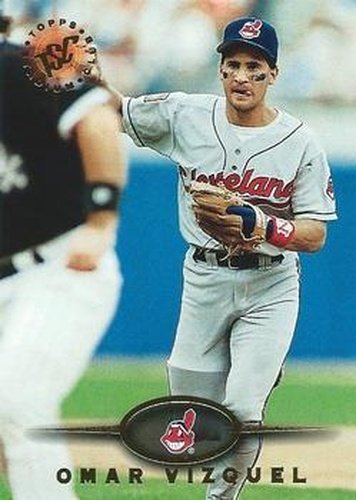 #334 Omar Vizquel - Cleveland Indians - 1995 Stadium Club Baseball
