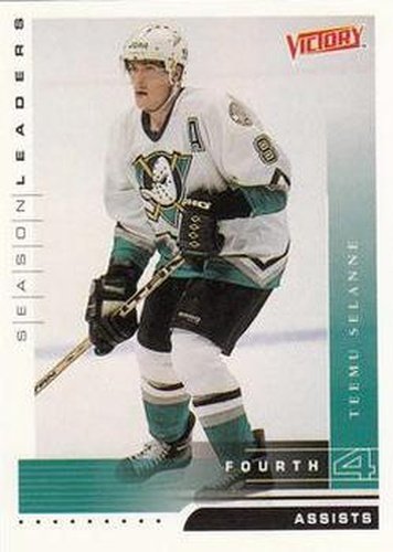 #334 Teemu Selanne - Anaheim Mighty Ducks - 1999-00 Upper Deck Victory Hockey