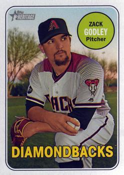 #334 Zack Godley - Arizona Diamondbacks - 2018 Topps Heritage Baseball