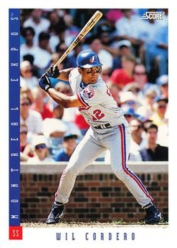 #334 Wil Cordero - Montreal Expos - 1993 Score Baseball