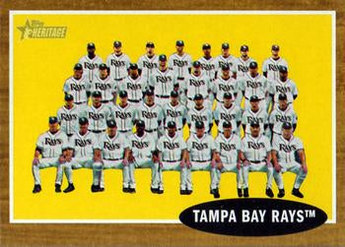 #334 Tampa Bay Rays - Tampa Bay Rays - 2011 Topps Heritage Baseball