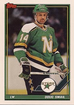 #334 Doug Smail - Minnesota North Stars - 1991-92 Topps Hockey