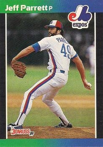 #334 Jeff Parrett - Montreal Expos - 1989 Donruss Baseball