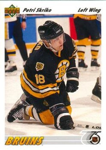 #334 Petri Skriko - Boston Bruins - 1991-92 Upper Deck Hockey