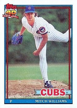 #335 Mitch Williams - Chicago Cubs - 1991 Topps Baseball