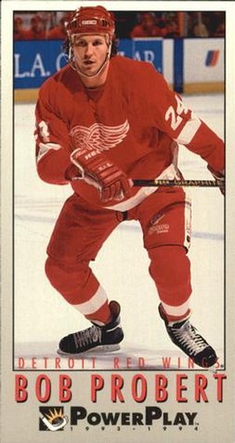 #335 Bob Probert - Detroit Red Wings - 1993-94 Fleer PowerPlay Hockey