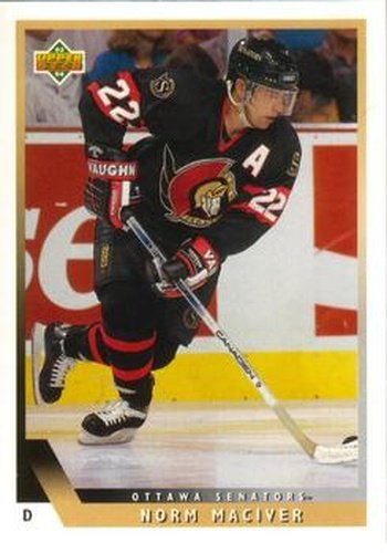 #335 Norm Maciver - Ottawa Senators - 1993-94 Upper Deck Hockey
