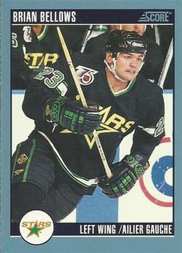 #335 Brian Bellows - Minnesota North Stars - 1992-93 Score Canadian Hockey