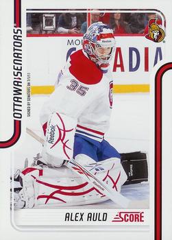 #335 Alex Auld - Ottawa Senators - 2011-12 Score Hockey