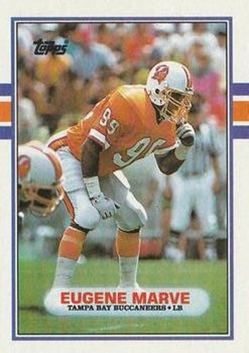 #335 Eugene Marve - Tampa Bay Buccaneers - 1989 Topps Football